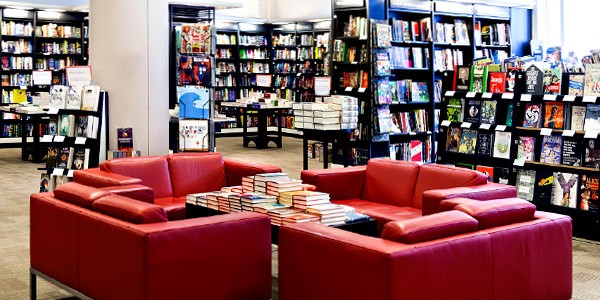 A Waterstones interior - clean and well stocked