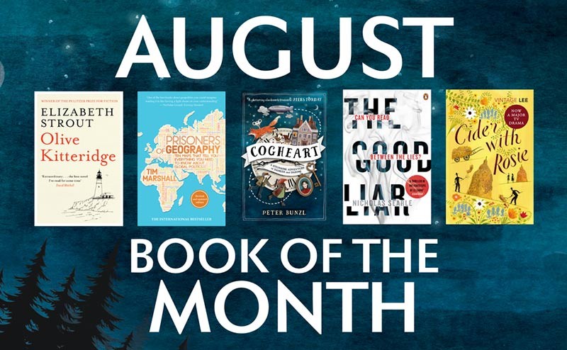 Our August Books of the Month, for your reading pleasure