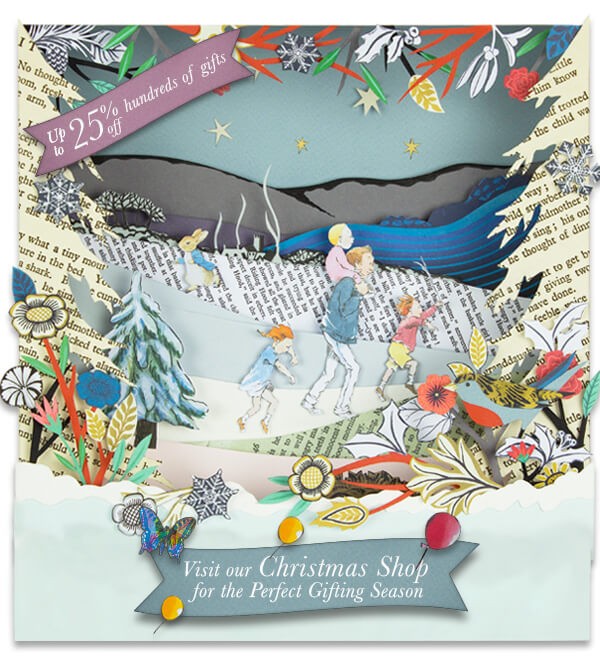 Wonder on Every Page. Step in to your Perfect Gifting Season. Up to 25% off hundreds off gifts