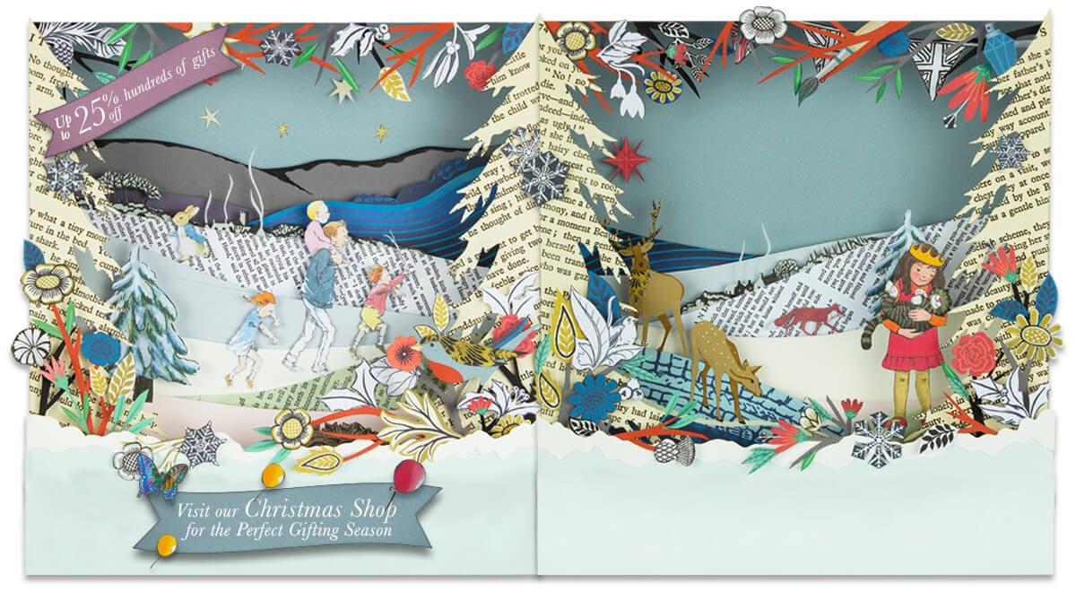 Wonder on Every Page. Step in to your Perfect Gifting Season. Up to 25% off hundreds off gifts